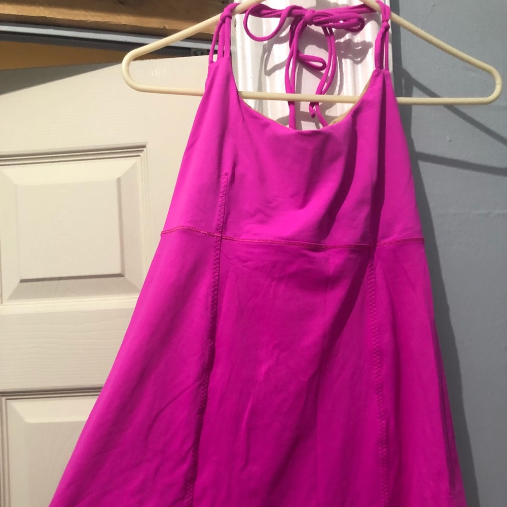 Lululemon hot pink halter tank